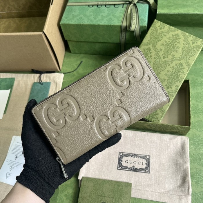 Gucci Jumbo GG continental wallet Taupe ý739484