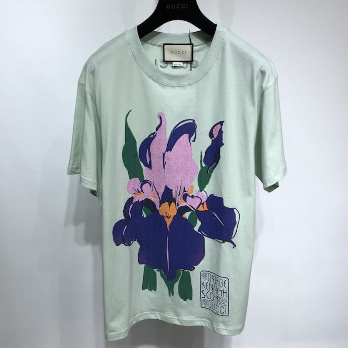 Gucci Ken Scott print cotton T-shirt Green