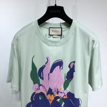 Gucci Ken Scott print cotton T-shirt Green