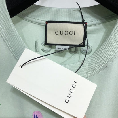 Gucci Ken Scott print cotton T-shirt Green