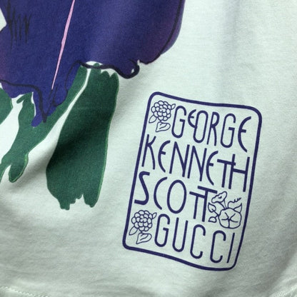 Gucci Ken Scott print cotton T-shirt Green