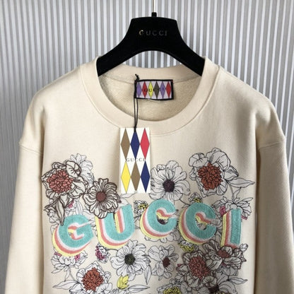 Gucci Lovelight Sweatshirt aus Baumwolle mit Print