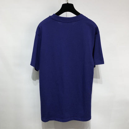 Gucci Cotton jersey T-shirt with Gucci mirror print blue