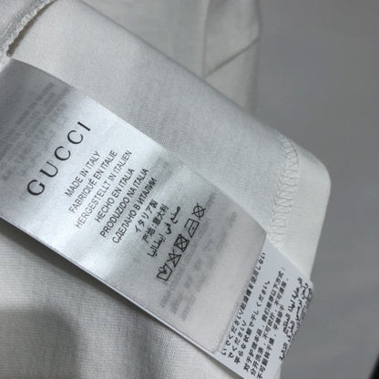 Gucci Cotton jersey T-shirt with Gucci mirror print white