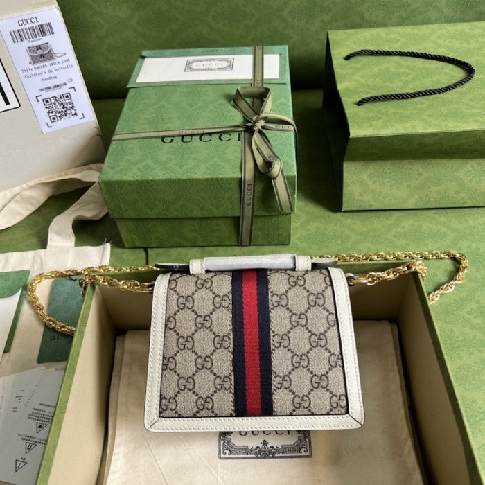 Gucci Ophidia GG mini shoulder bag ý696180 White