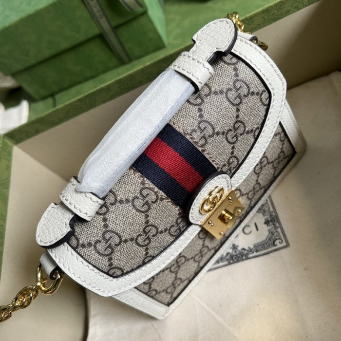 Gucci Ophidia GG mini shoulder bag ý696180 White