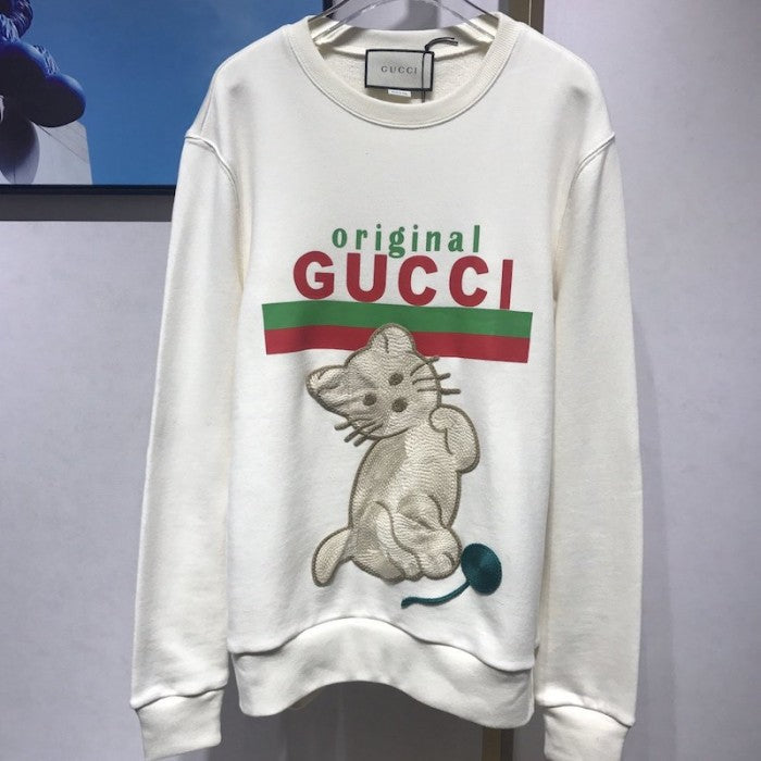 Gucci "Original Gucci" sweatshirt with kitten Off White