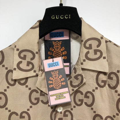 Gucci Pineapple GG canvas bowling shirt أ½677050