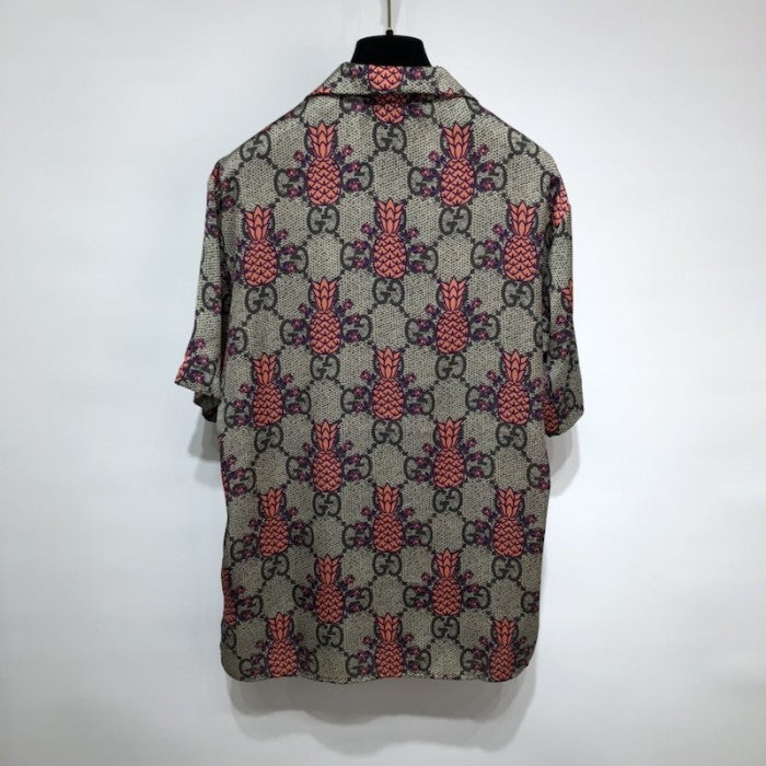 Gucci Pineapple GG print bowling shirt أ½669202