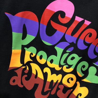 Gucci Prodige d'Amour' print T-shirt Black