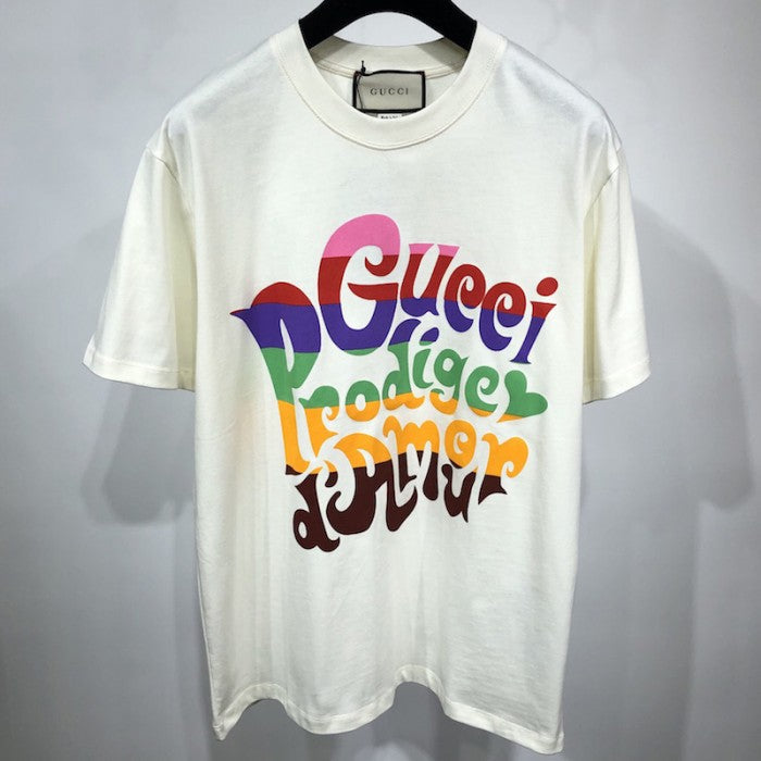 Gucci Prodige d'Amour' print T-shirt White