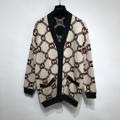 Gucci Reversible Interlocking G wool cardigan أ½678308