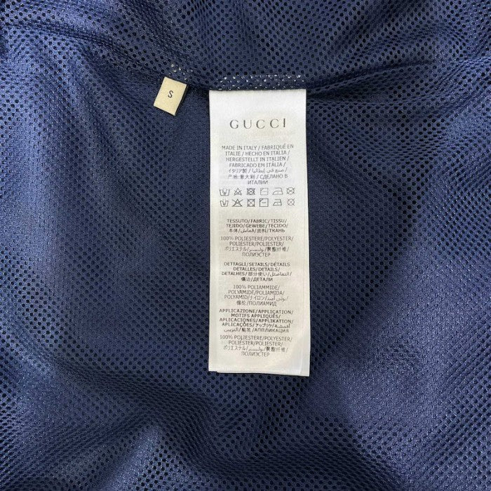 Gucci Shiny jersey jacket with Web 655341