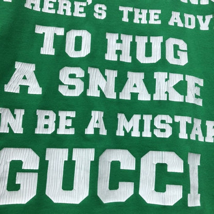 Gucci T-shirt 'To Hug a Snake' print Green