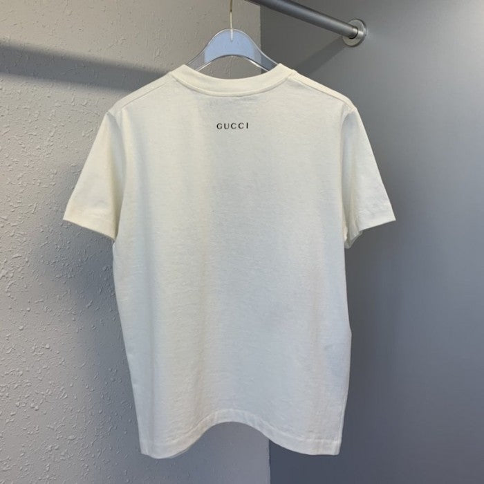 Gucci T-shirt with Fawn Patch White