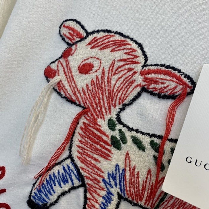 Gucci T-shirt with Fawn Patch White