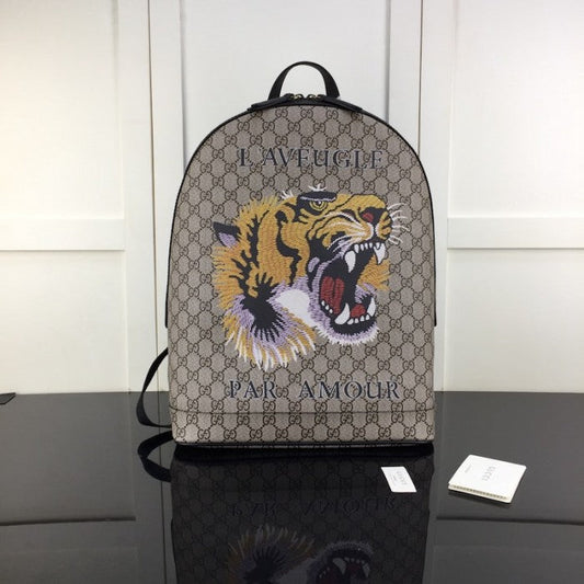 Gucci GG Supreme Backpack Tiger Print 419584