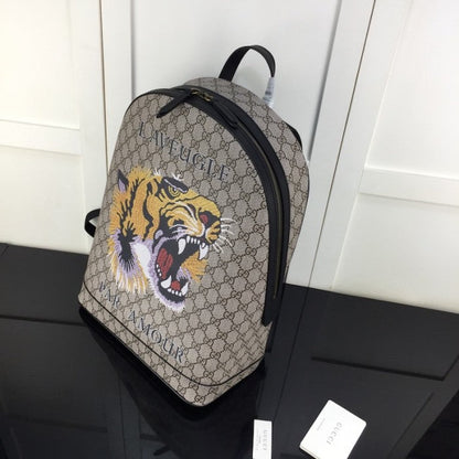 Gucci GG Supreme Backpack Tiger Print 419584