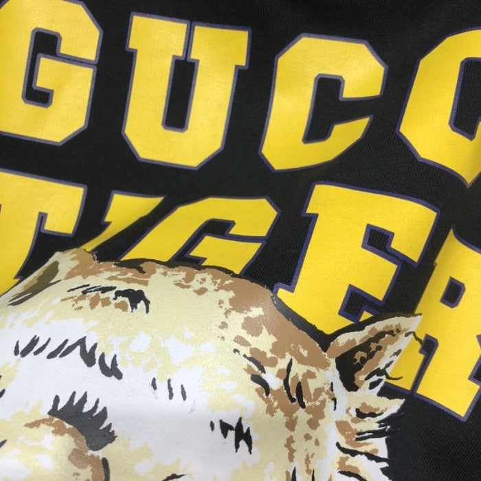 Gucci Tiger Logo cotton sweatshirt Black