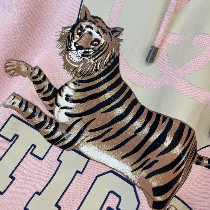 Gucci Tiger hooded sweatshirt Pink