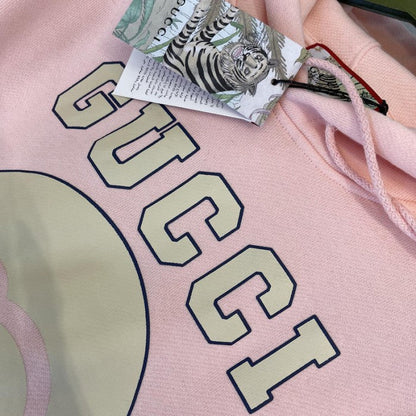 Gucci Tiger hooded sweatshirt Pink