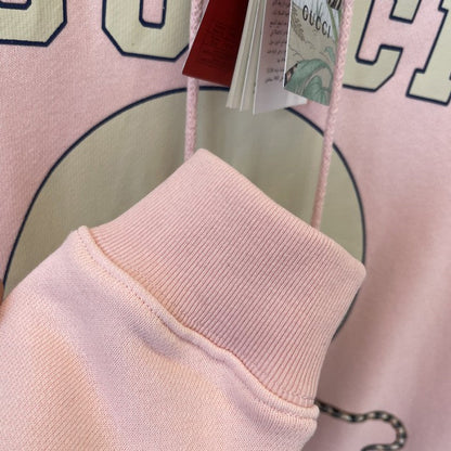 Gucci Tiger hooded sweatshirt Pink