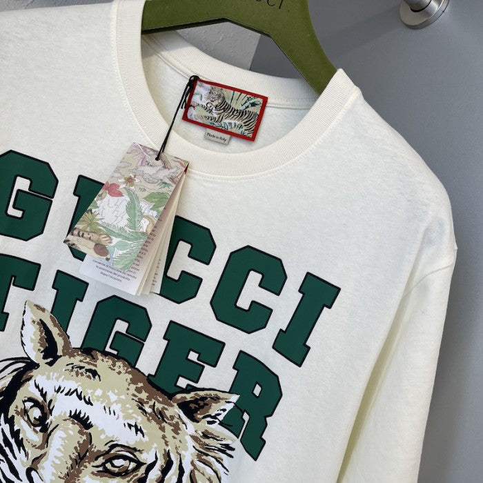 Gucci Tiger cotton T-shirt White