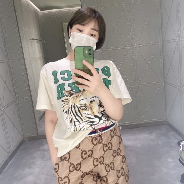 Gucci Tiger cotton T-shirt White