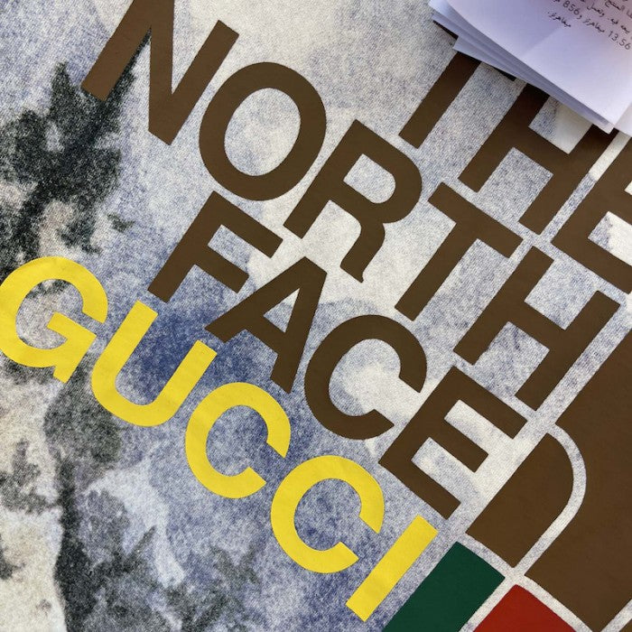 The North Face x Gucci Trail Print T shirt