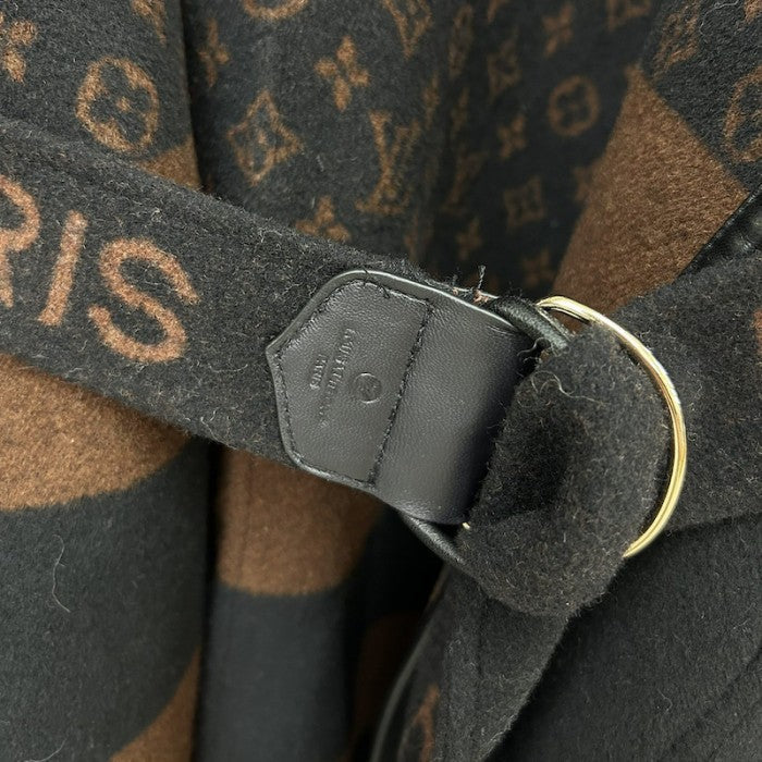 Louis Vuitton Hooded Cape Coat with Belt