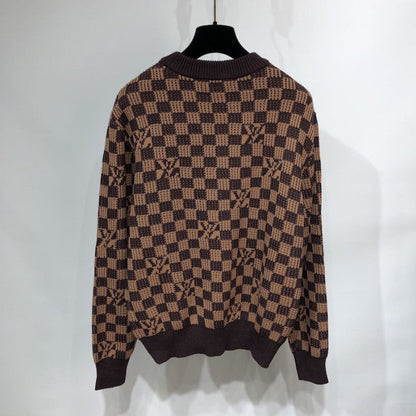 LV Ribbed Damier Crewneck 1A9702