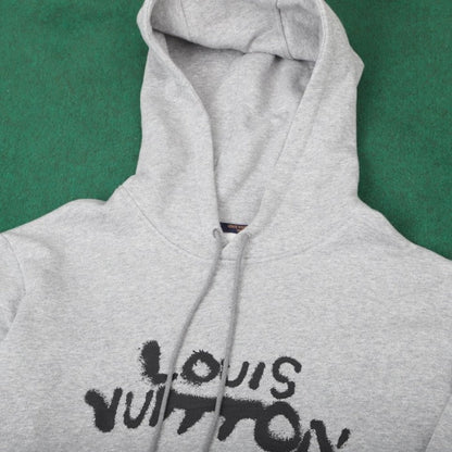 Louis Vuitton Neon Working Man Hoodie Grey 1A96X9