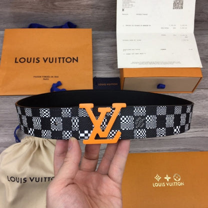 LV Distorted Damier Anagram 40mm Reversible Belt MP289U