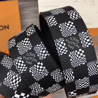 LV Distorted Damier Anagram 40mm Reversible Belt MP289U