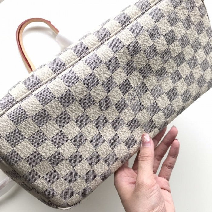 LV Damier Azur Canvas Neverfull MM N41605