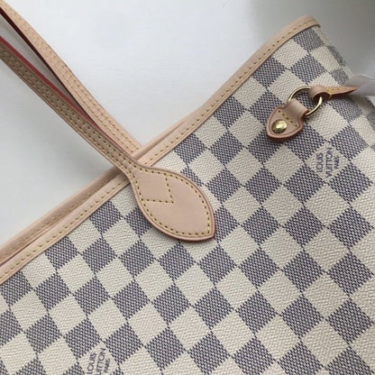 LV Damier Azur Canvas Neverfull MM N41605