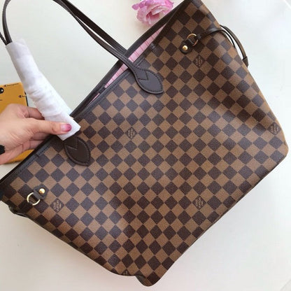 LV Damier Ebene Canvas Neverfull MM N41603