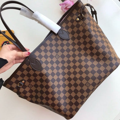 LV Damier Ebene Canvas Neverfull MM N41603