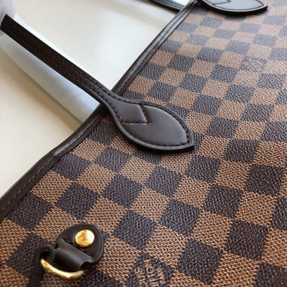 LV Damier Ebene Canvas Neverfull MM N41603