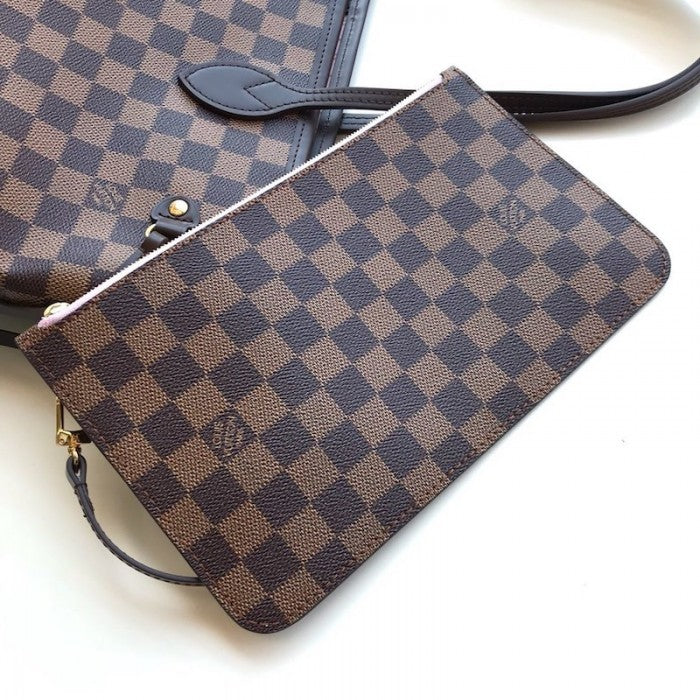 LV Damier Ebene Canvas Neverfull MM N41603