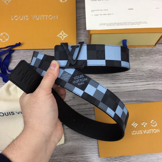 LV Damier Graphite Initiales 40MM Reversible Belt M0320