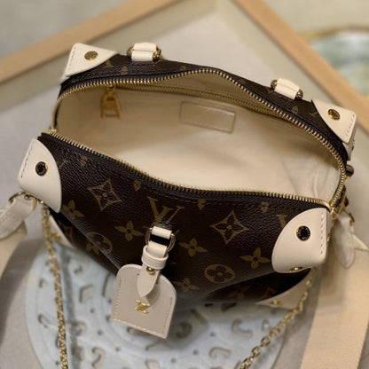 LV Monogram Canvas Petite Malle Souple M45532