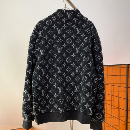 LV Monogram Teddy Jacquard Fleece Zip Jacket