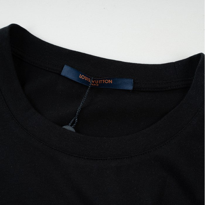 LV Pendant Embroidery T shirt Black