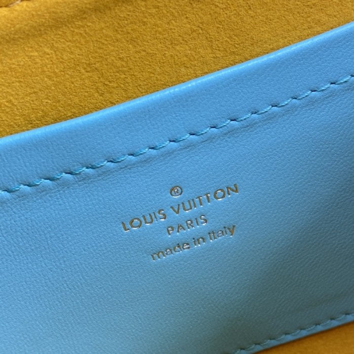 LV Monogram Embossed Pochette Coussin Green M80744