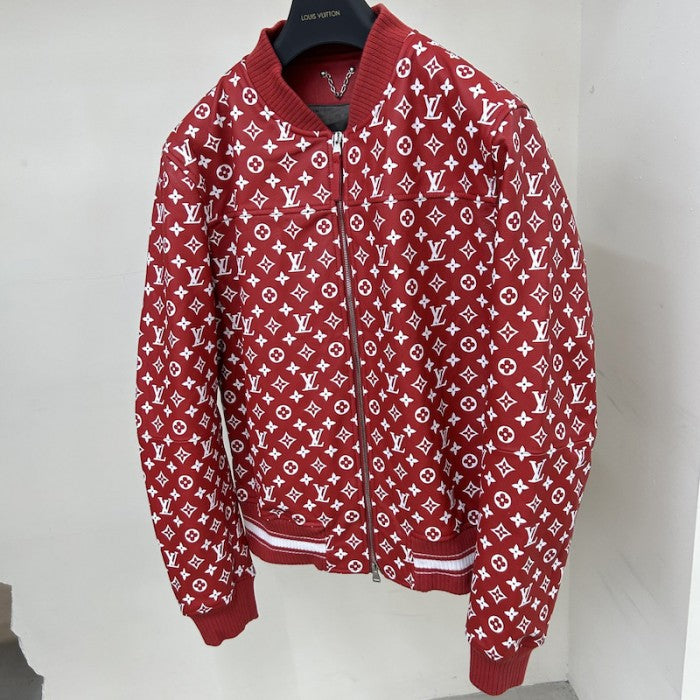 Louis Vuitton x Supreme Leather Monogram Bomber Jacket