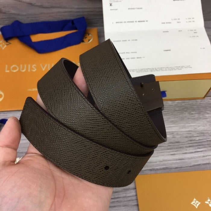 Louis Vuitton Initiales 35mm Taiga Leather Belt M9351