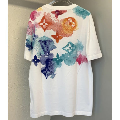 LV Watercolour Monogram T shirt White