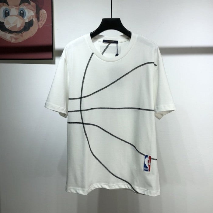 LV x NBA lvxnba Embroidery Detail T shirt