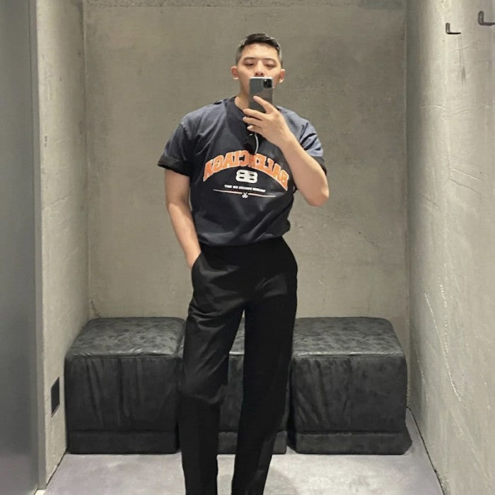 Maison Balenciaga T-shirt Medium Fit in Black